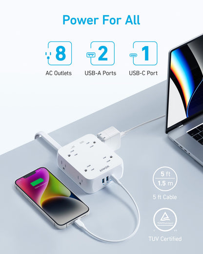 Anker 341 USB Power Strip (11-in-1)