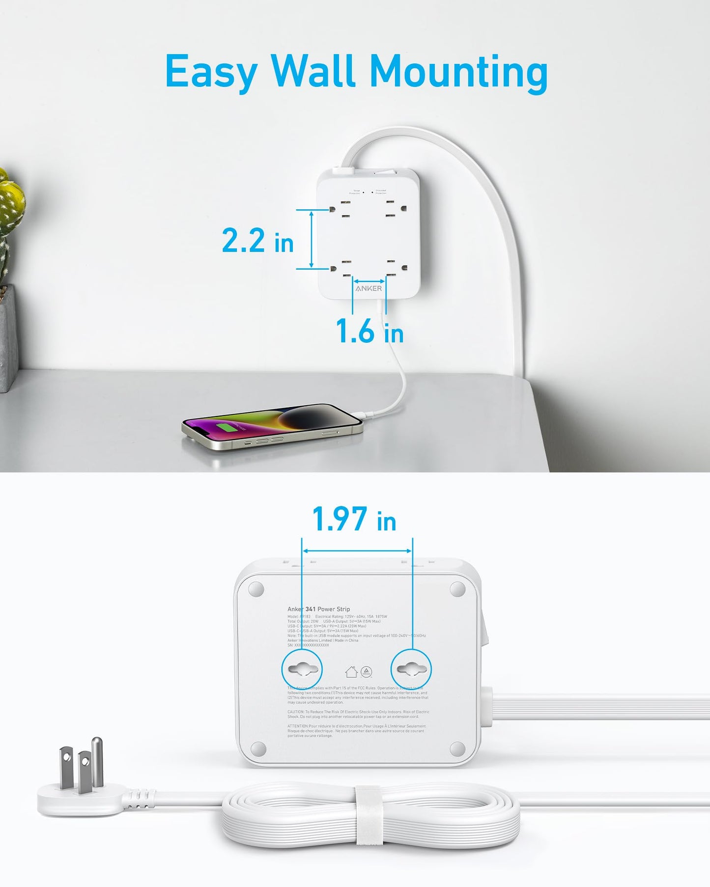 Anker 341 USB Power Strip (11-in-1)