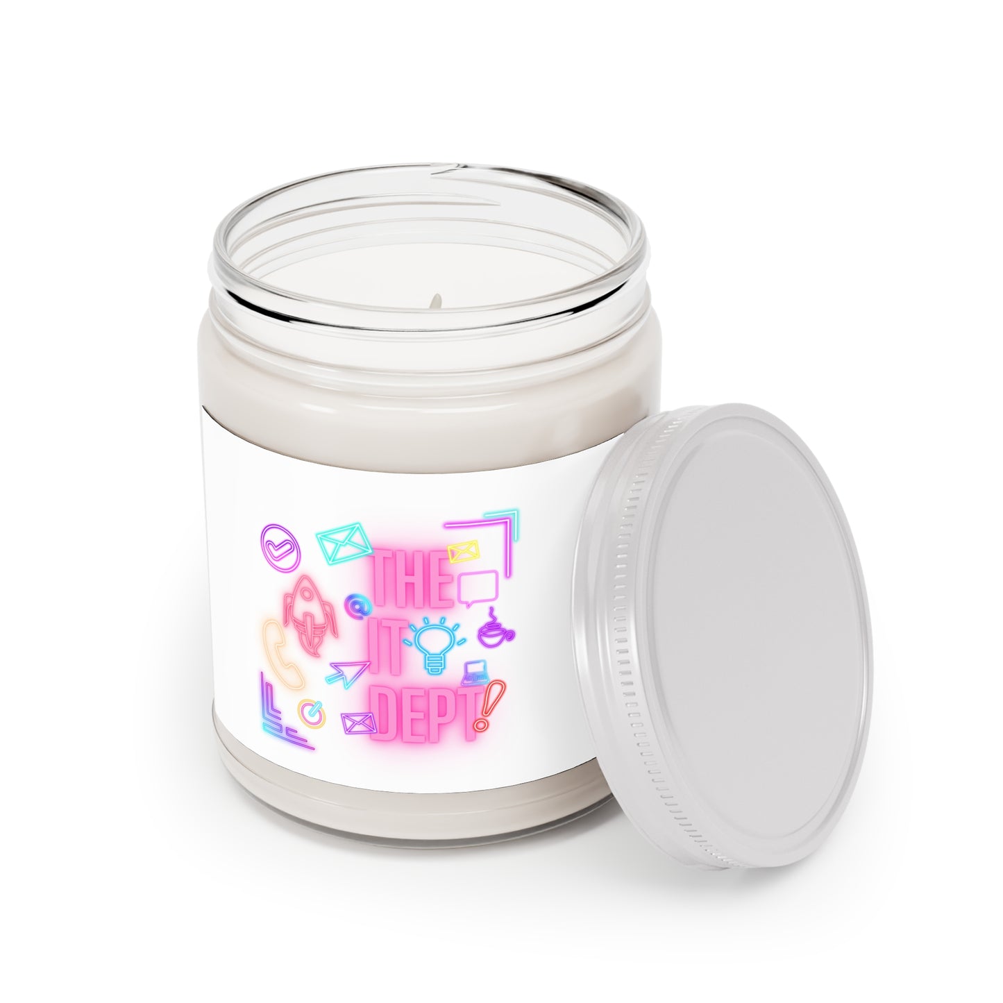 Scented Soy Candles with White Lid, 9oz
