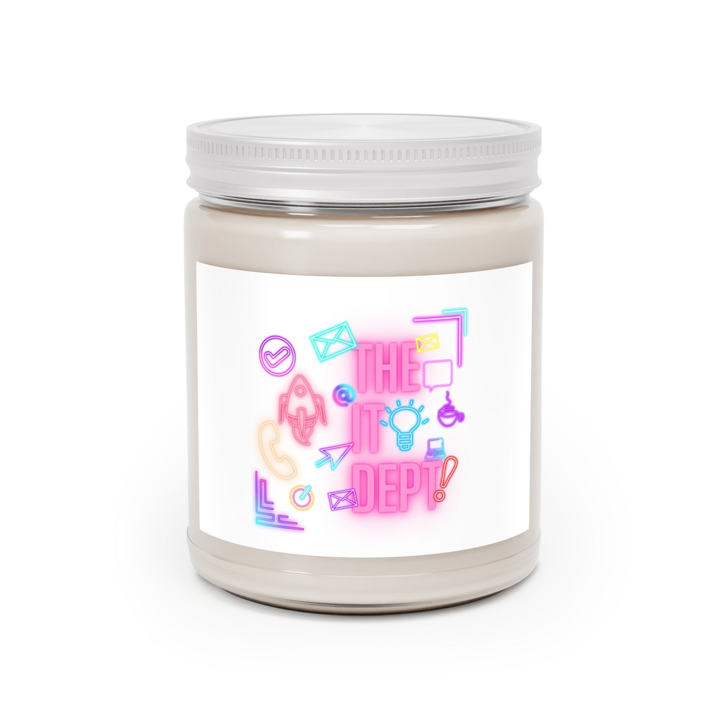 Scented Soy Candles with White Lid, 9oz