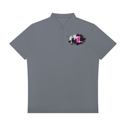 Men's Quarter-Zip Performance Polo Shirt