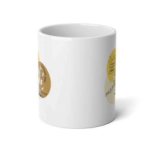 the IT dept Retro Coffee Badge Jumbo Ceramic Mug – 20oz