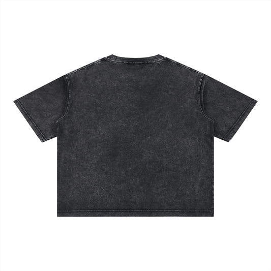Mineral Wash Boxy Oversized Drop Shoulder T-Shirt