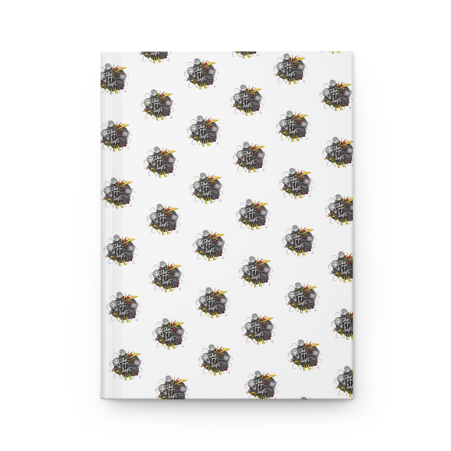Hardcover Journal — Vintage Camera Pattern Notebook for Photographers & Creatives