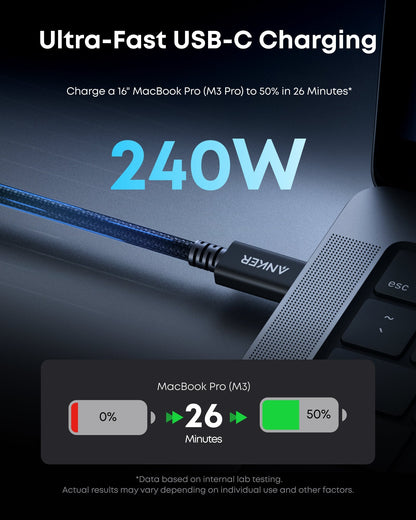 Anker Prime Thunderbolt 5 Cable (80 Gbps, 240W)