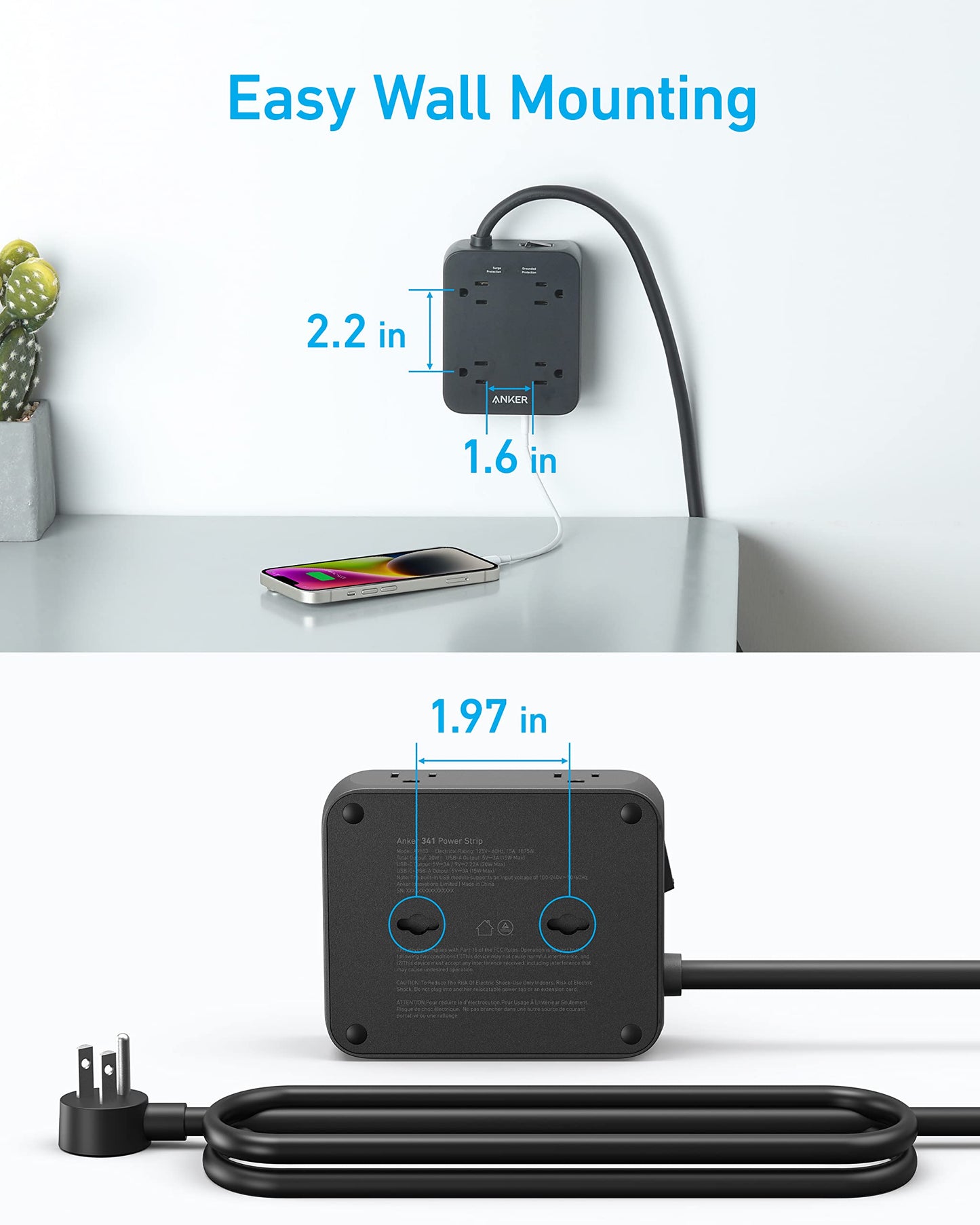 Anker 341 USB Power Strip (11-in-1)