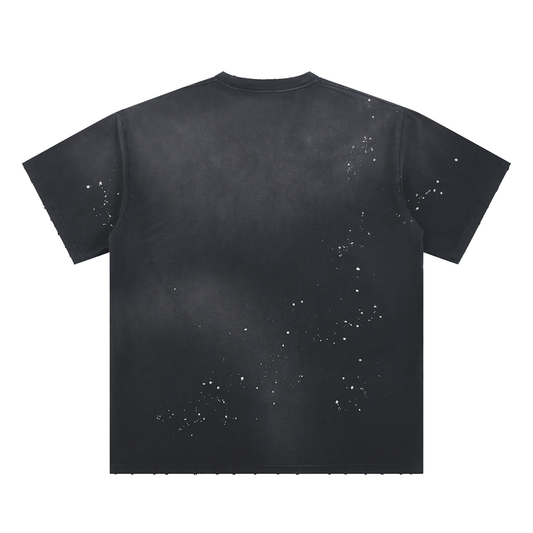 the IT dept Hand-Frayed Sunfade Paint Splatter T-Shirt